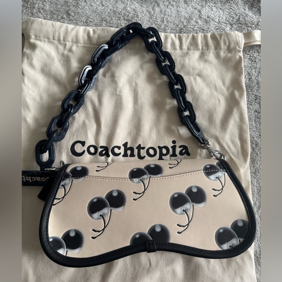 NWT Coachtopia Wavy Dinky Bag Cherry Print - Picture 10 of 16